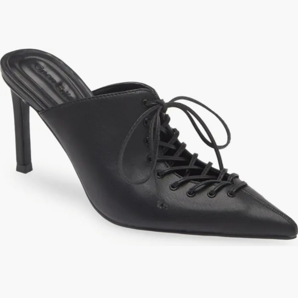 Open Edit Shoes - Lace Up Pointed Toe Mule